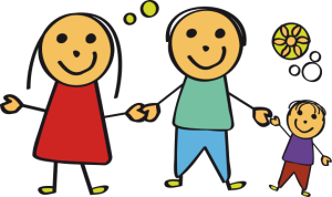 Illustration Familie in Not