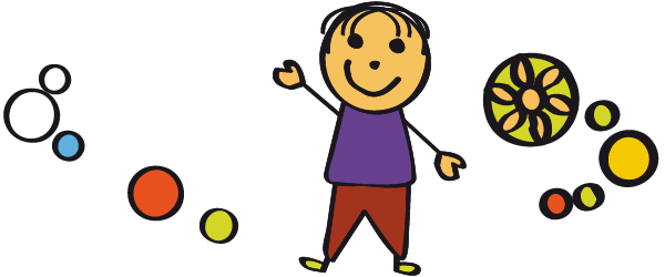 Illustration Kind und Elemente